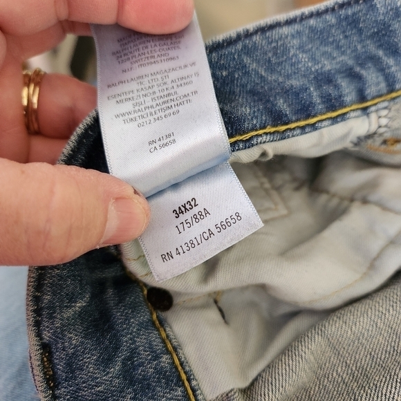 Polo Ralph Lauren  Hampton Relaxed Straight Mens Jeans, sz 34 - Picture 7 of 11